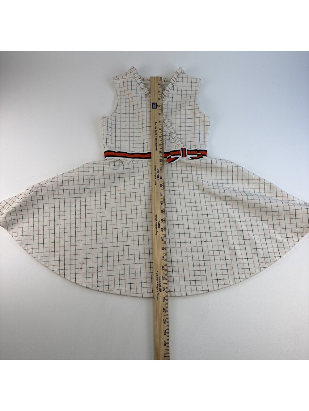 Janie and Jack beautiful Red, White, & Blue Checked dress size 8